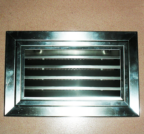 Stainless steel open back vent (with net)